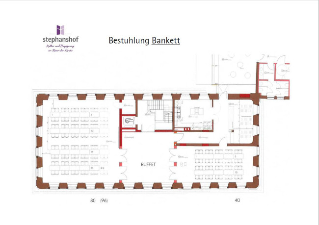 Bestuhlung Bankett