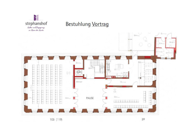 Bestuhlung Vortrag